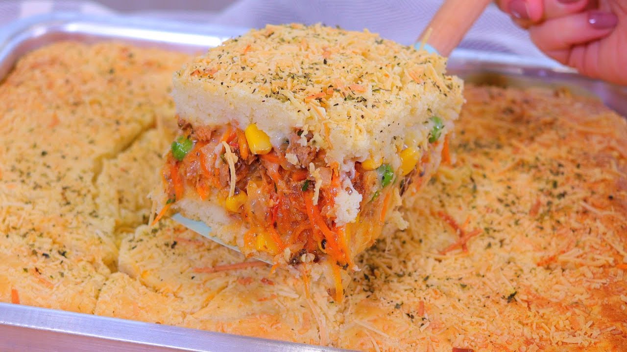 ESSA É A MELHOR RECEITA DE TORTA DE SARDINHA DE LIQUIDIFICADOR! MASSA SUPER FOFINHA
