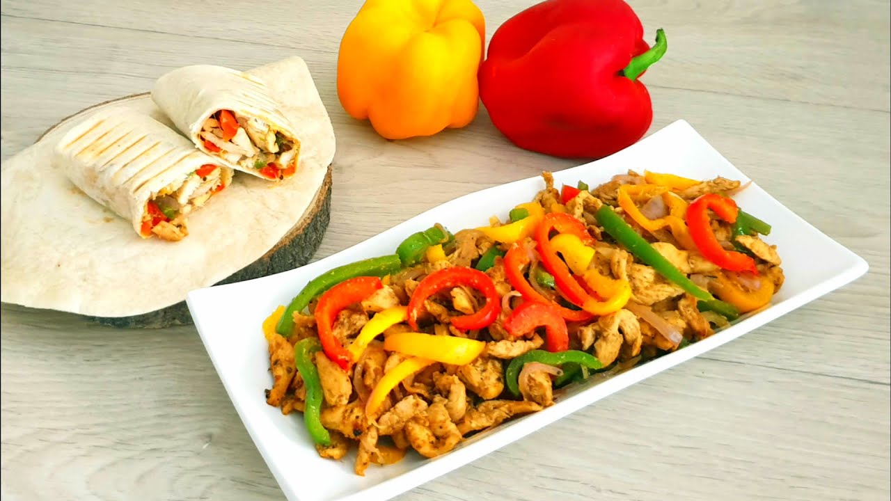 fajitas au poulet /فاهيتا الدجاج