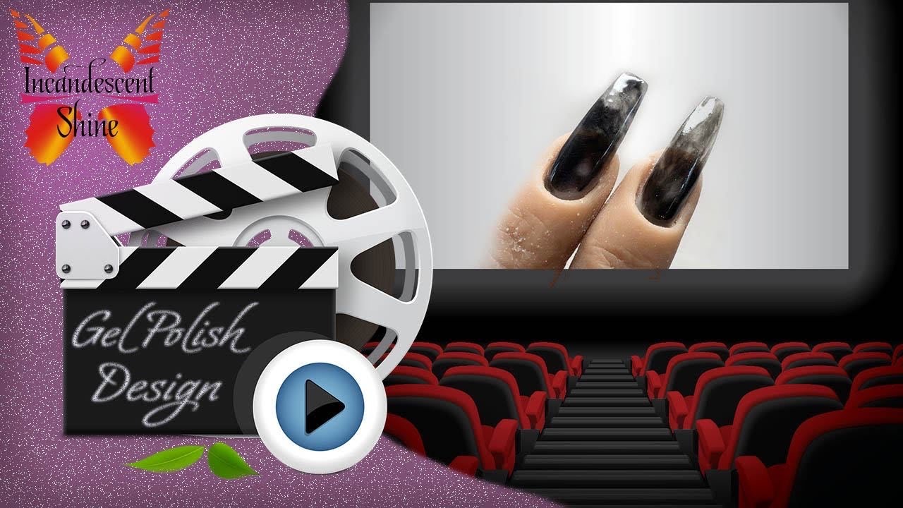 Incandescent Shine - Black smoke - Gel polish - Tutorial