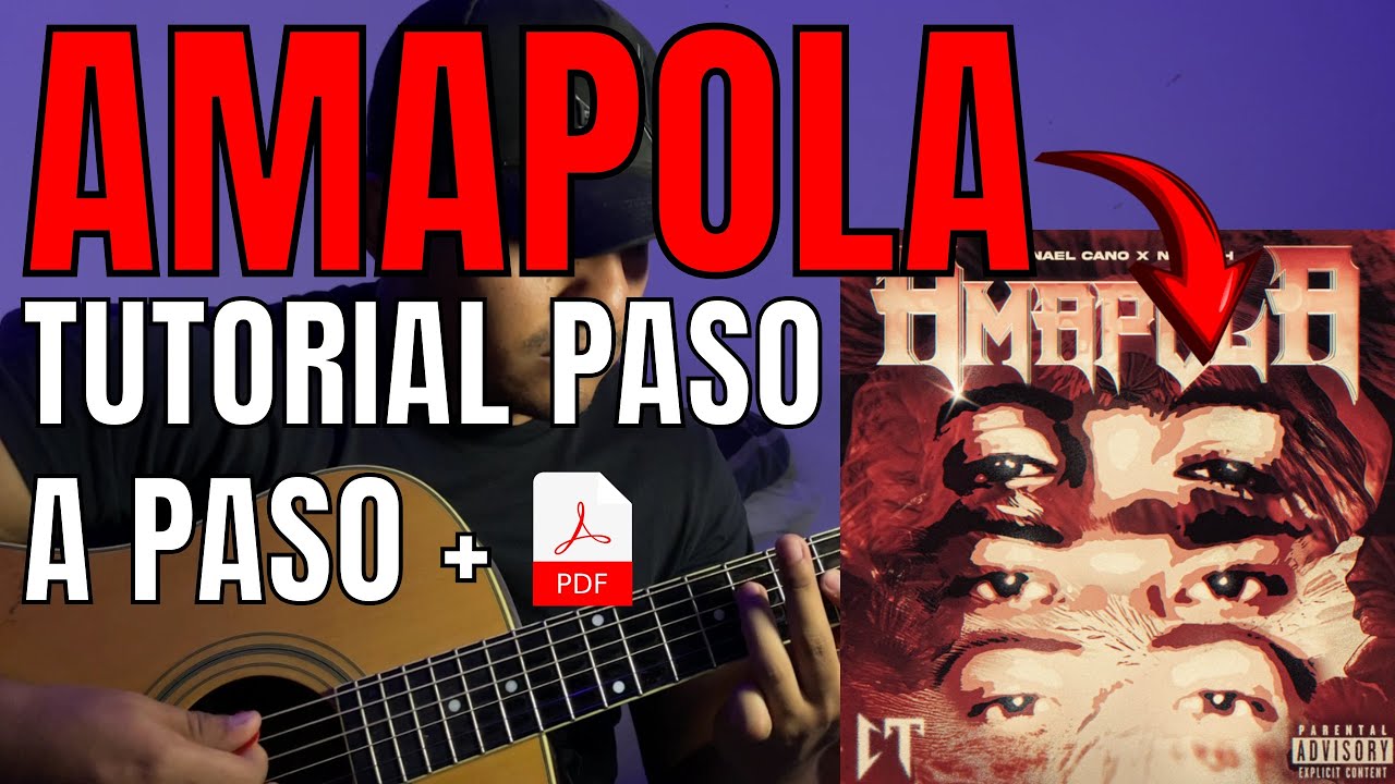 Amapola - Natanael Cano, Nueva H | Tutorial | Guitarra | Acordes