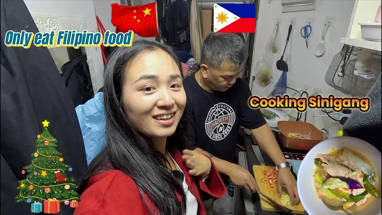 Filipino Cooked Sinigang for Chinese girl in Hong Kong | A Heartwarming Christmas Day 🇵🇭🇨🇳❤️