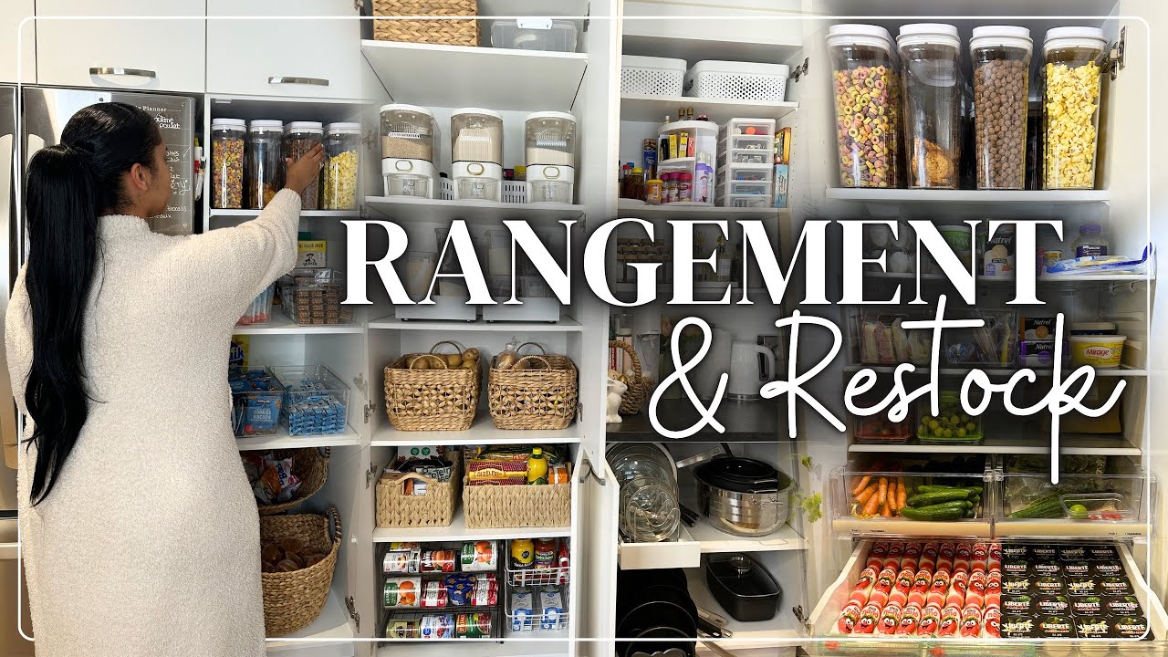 ✨Rangement Ultime : Vide et Réorganise mon frigo & mon placard à collations avec moi