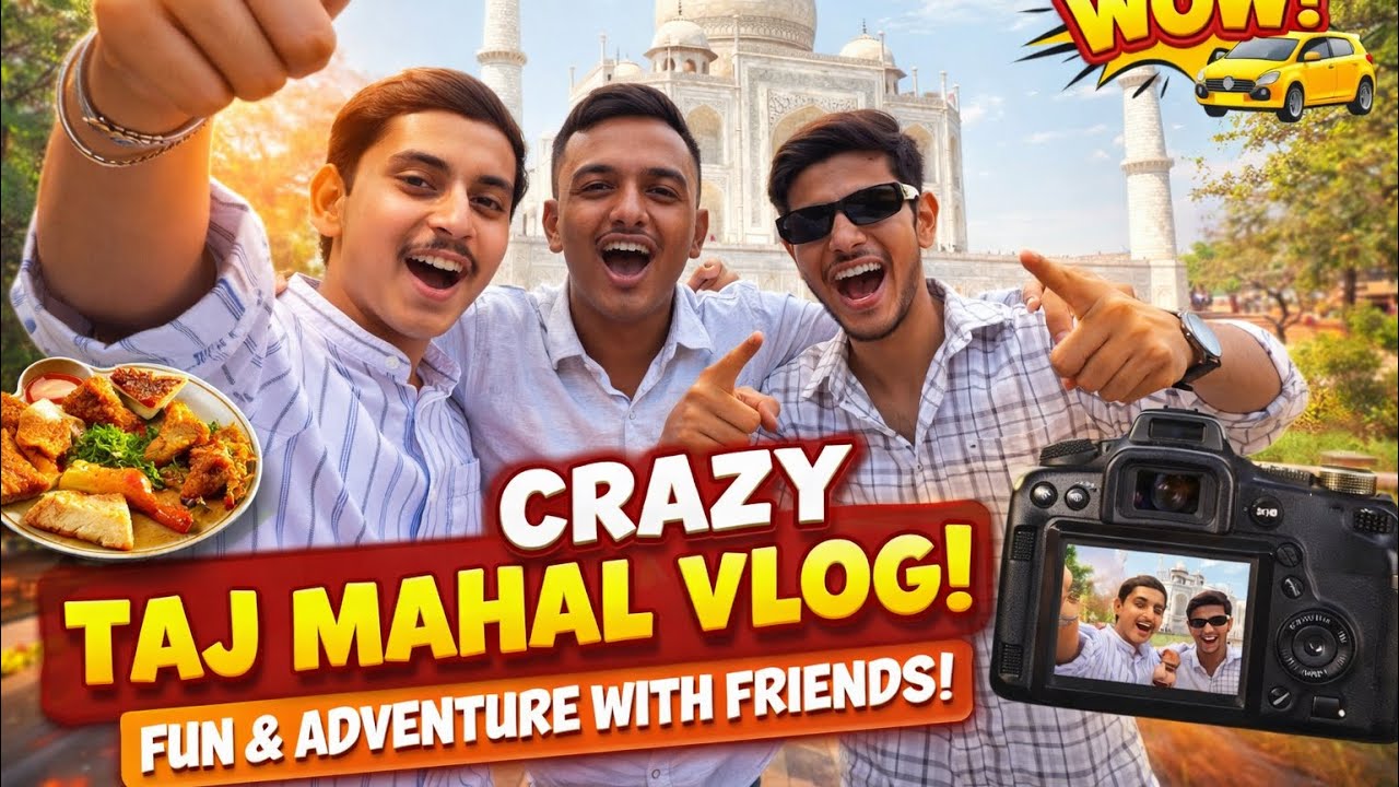 CRAZY TAJ MAHAL VLOG!❤️✨gun & adventure with friends!