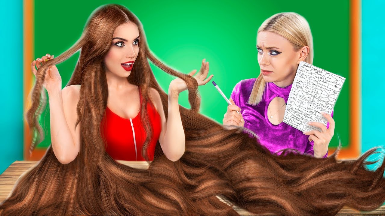 Masalah Rambut Pendek vs Rambut Panjang Di Kampus! 14 Trik Rambut Gila!