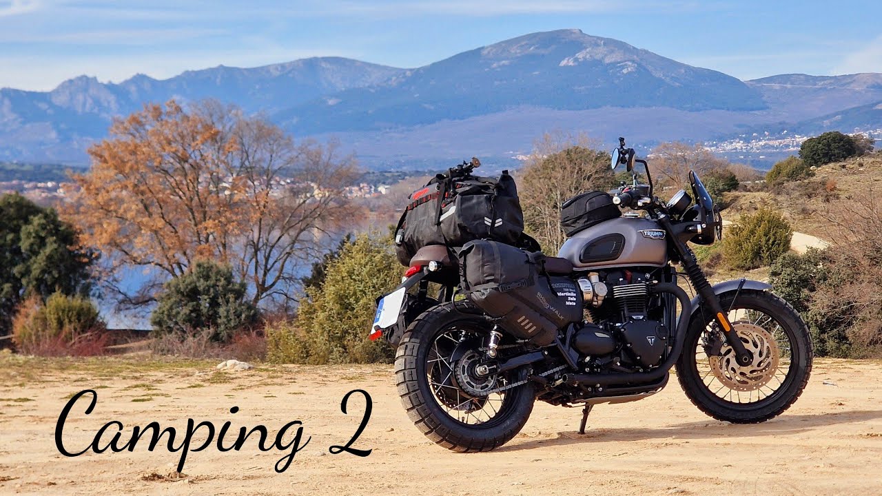 Solo Camping from my New  Motorbike between Burgos and Soria