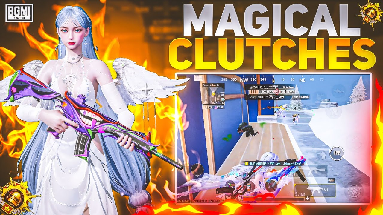 MAGICAL 1V4 CLUTCHES | CONQUEROR LOBBY || ~1V4 CLUTCHES 🔥|| BGMI/PUBG 4.2 Update Soon