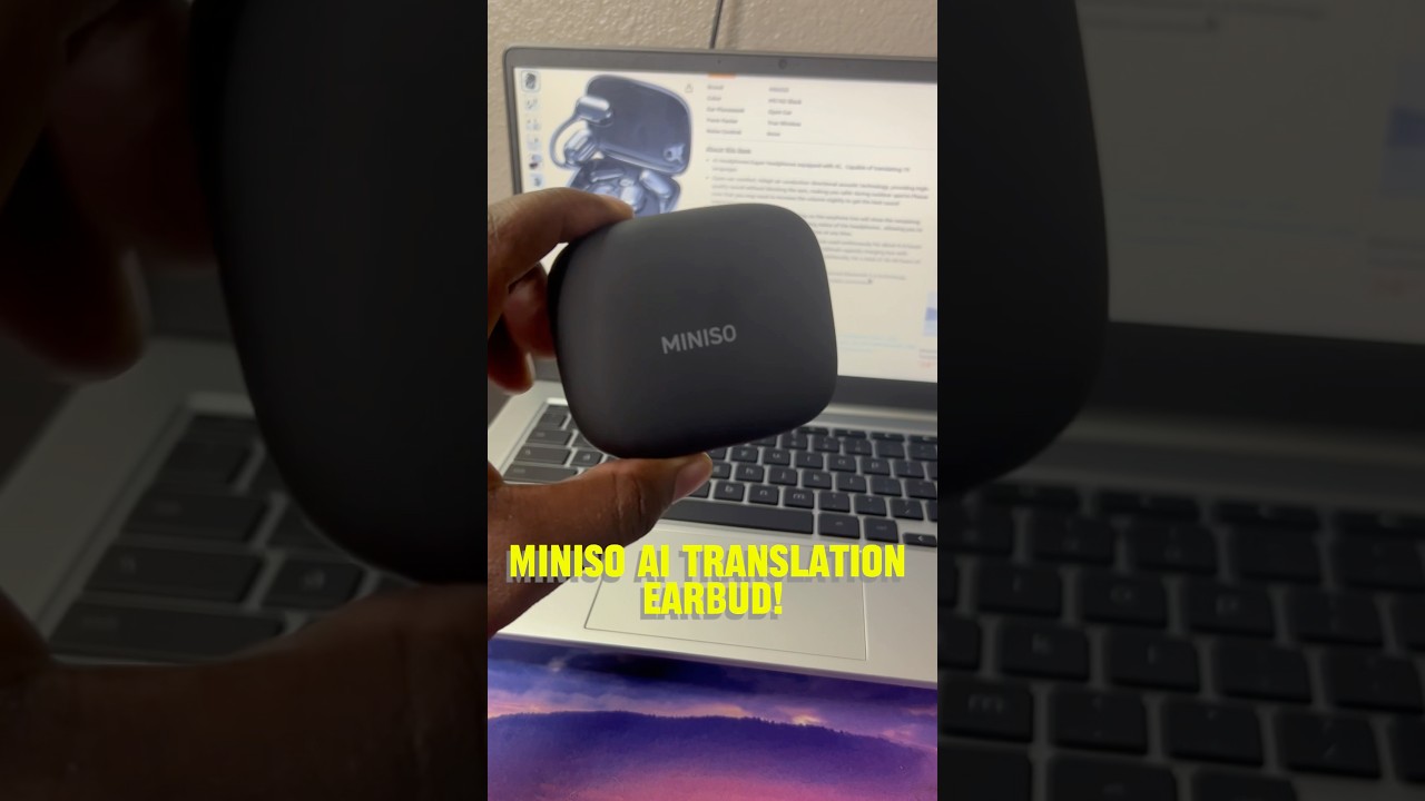 Miniso AI translation earbud. #earbuds #technology #foryoupage