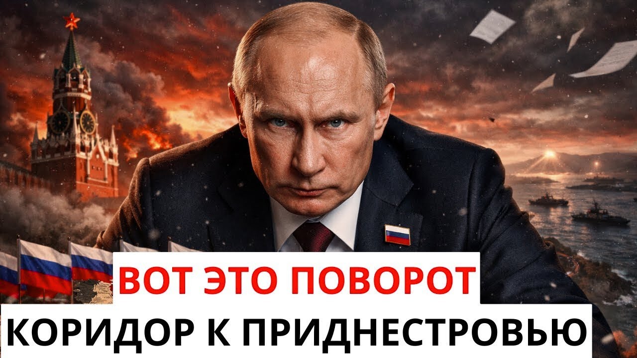 ТОЛЬКО ЧТО КРЕМЛЬ ИДЁТ К ПРИДНЕСТРОВЬЮ