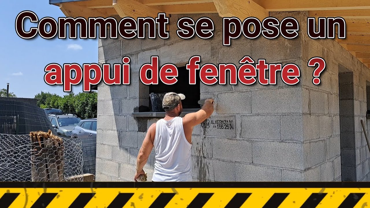 Comment mettre en place un appui de fenêtre | Abri de jardin