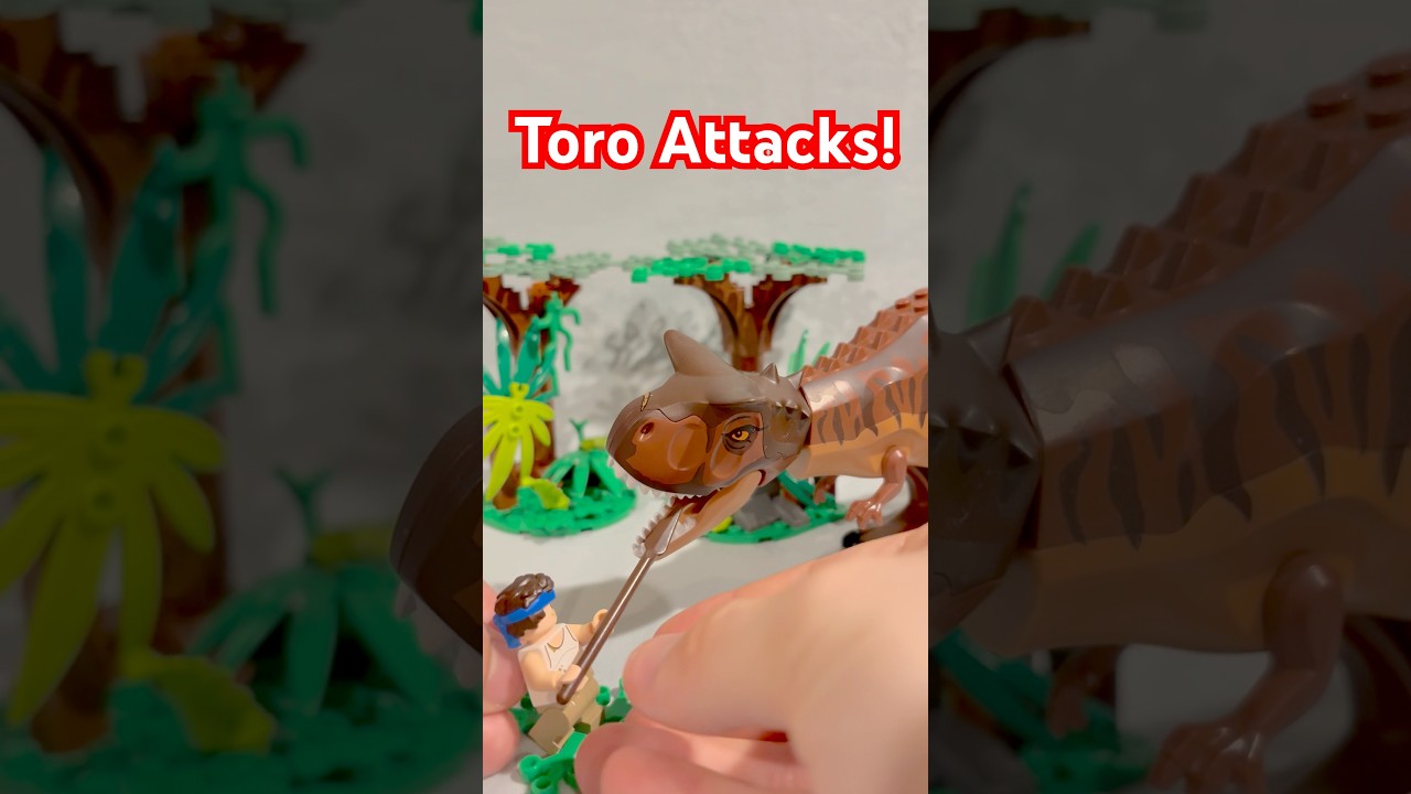 LEGO Carnotaurus Attack From Camp Cretaceous!