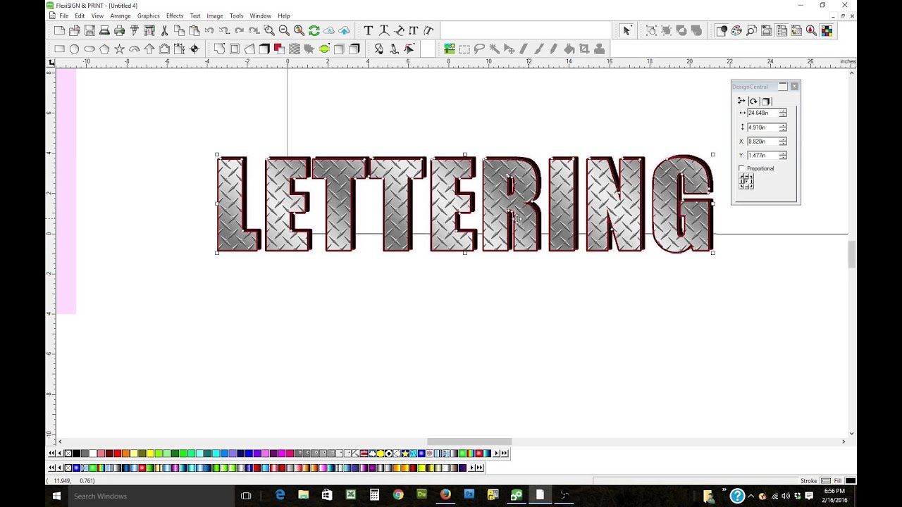 FLEXI SIGN WORKING WITH FILLS