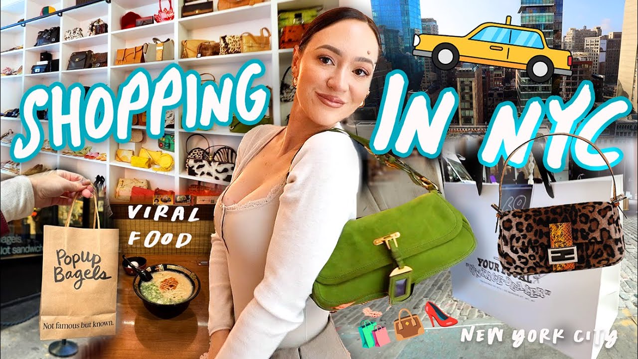 Vintage Thrift Shopping in NYC with Remi and Alisha!! *Viral Foods, Designer Finds*
