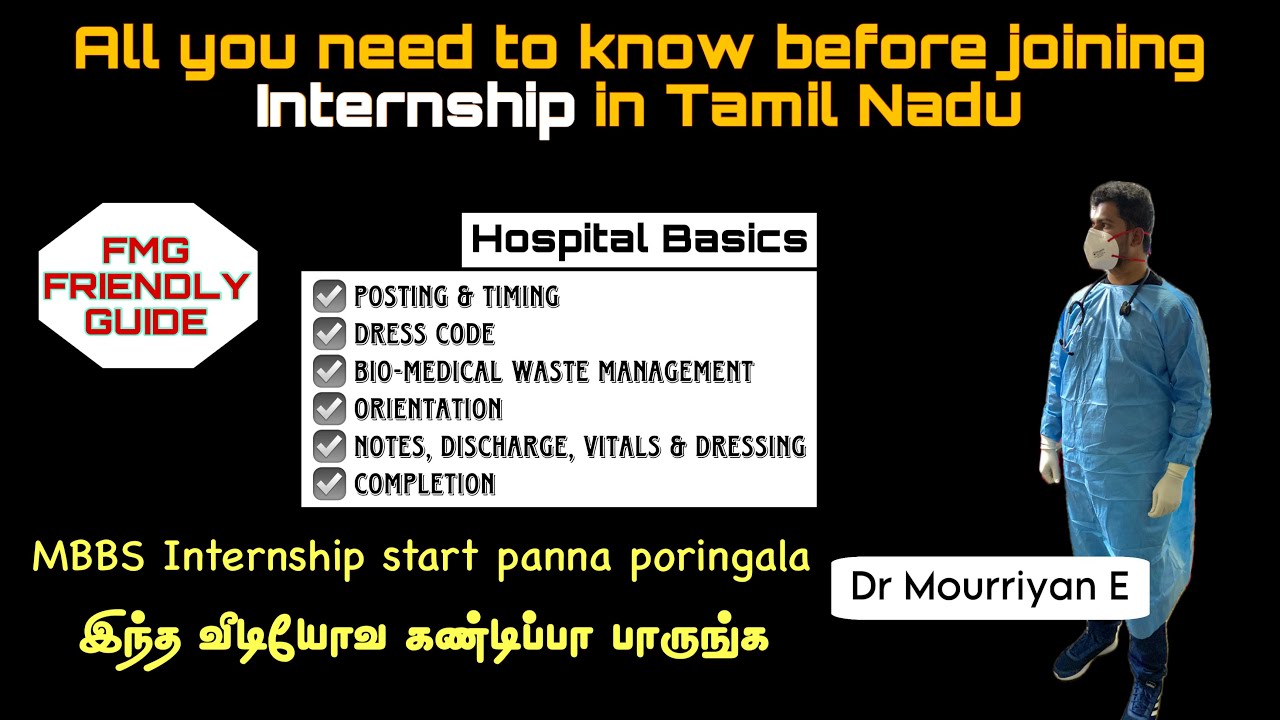 FMG&rsquo;s Internship guide | Internship Basics | Dr Mourriyan E