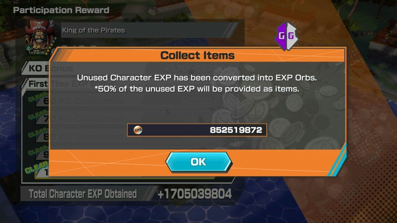 one piece bounty rush game guardian exp hack level all character 2022 هكر المستوى ون بيس بونتي راش