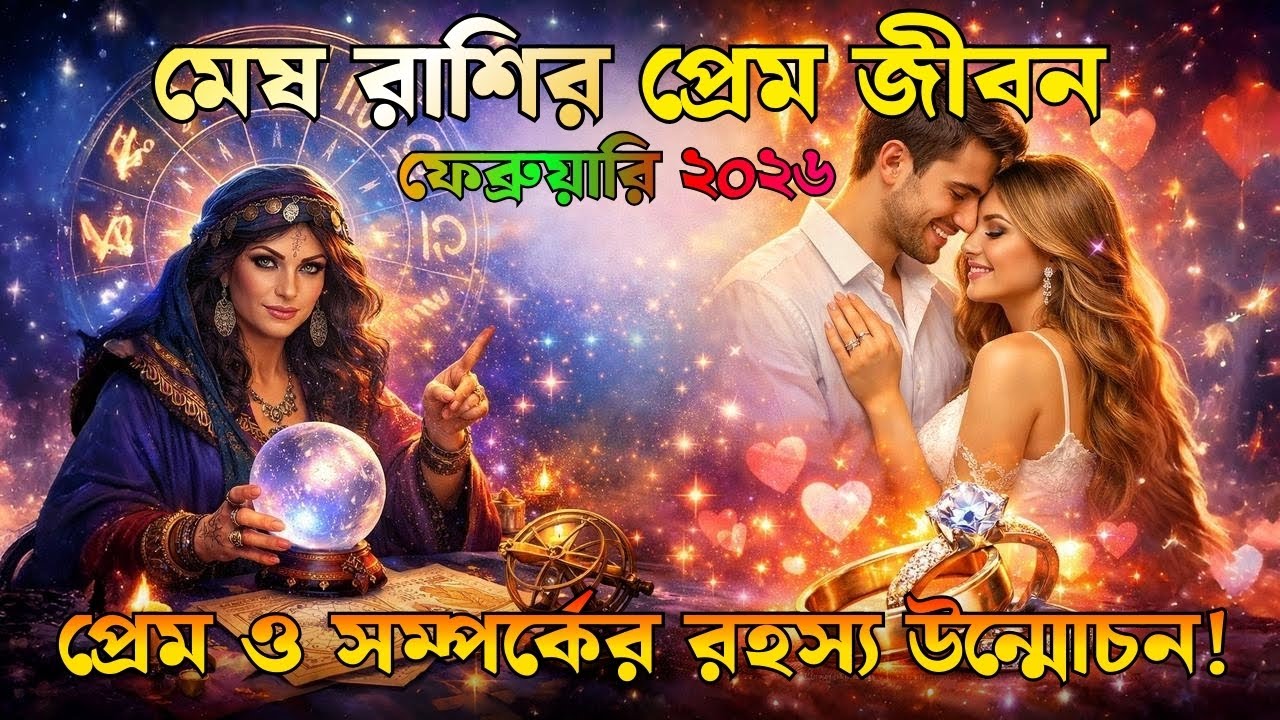 মেষ রাশির প্রেম ও সম্পর্ক জীবন | ফেব্রুয়ারি ২০২৬ | Aries Love & Marriage Life