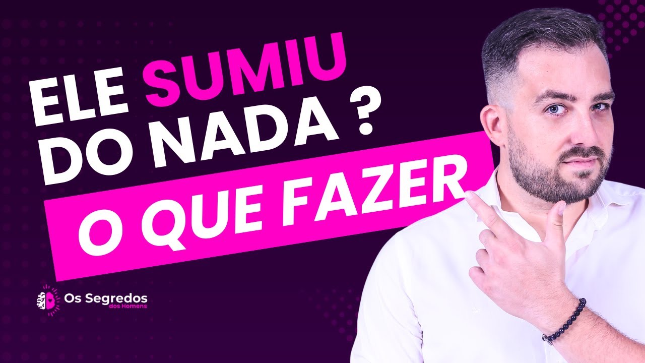 Por que ele sumiu do nada? O que fazer quando um homem se afasta sem explicação