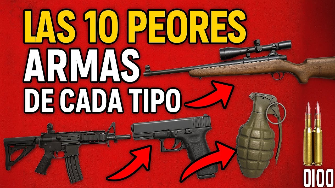 Las 10 Peores Armas de Cada Tipo