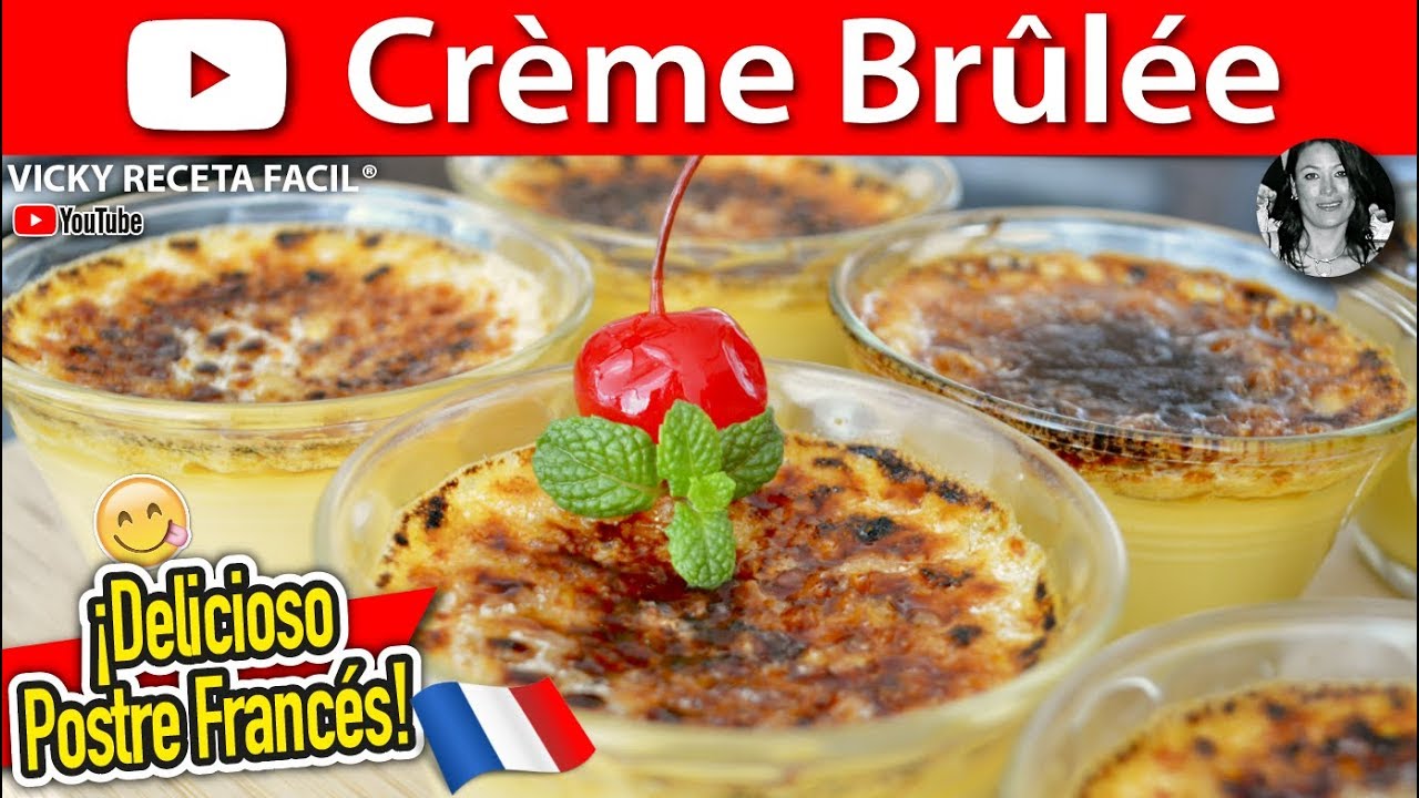 Cómo hacer CRÈME BRÛLÉE Vicky Receta Facil