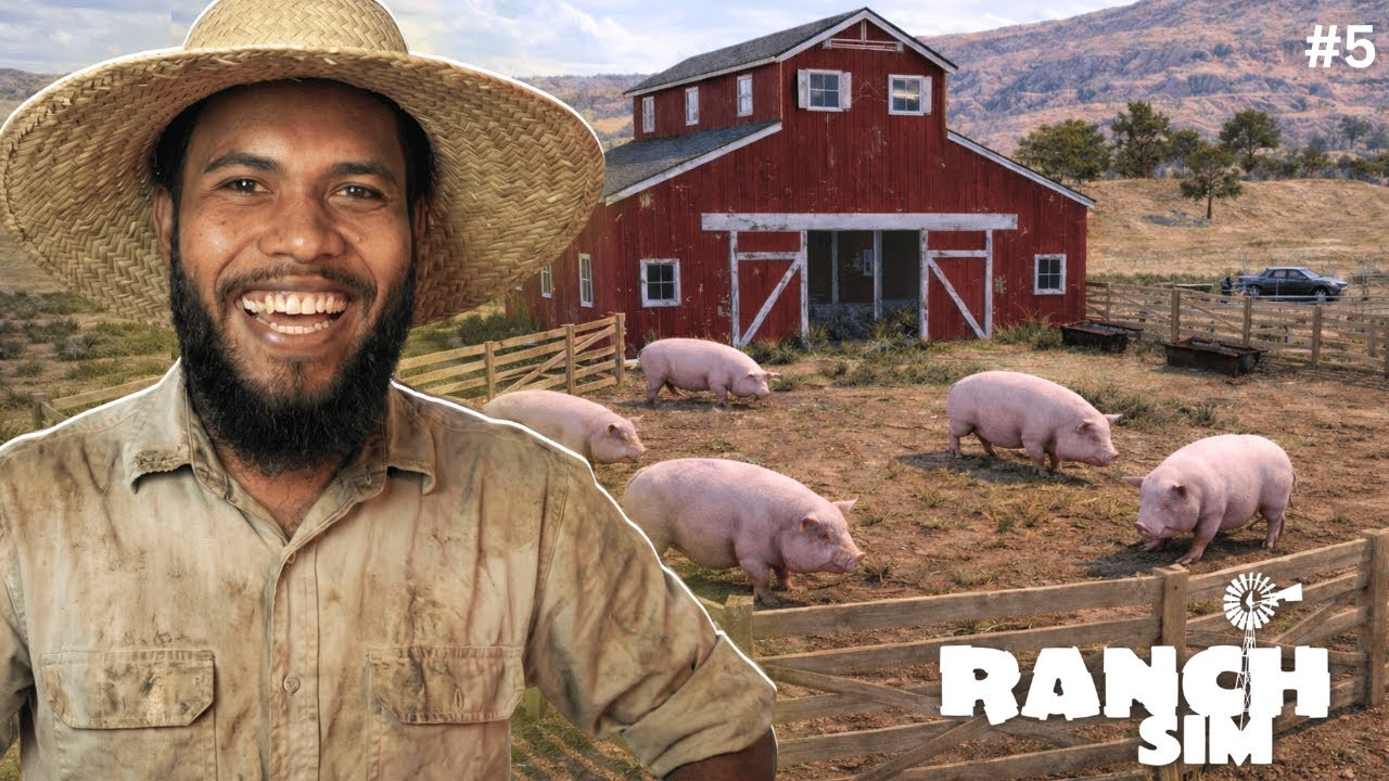 NEW PIG FARM IS SOO BIG !! RANCH SIMULATOR BANGLA GAMEPLAY #5 ‪@NOOBOSS
