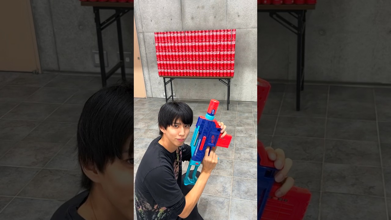 ナーフで缶を倒しまくれ！
