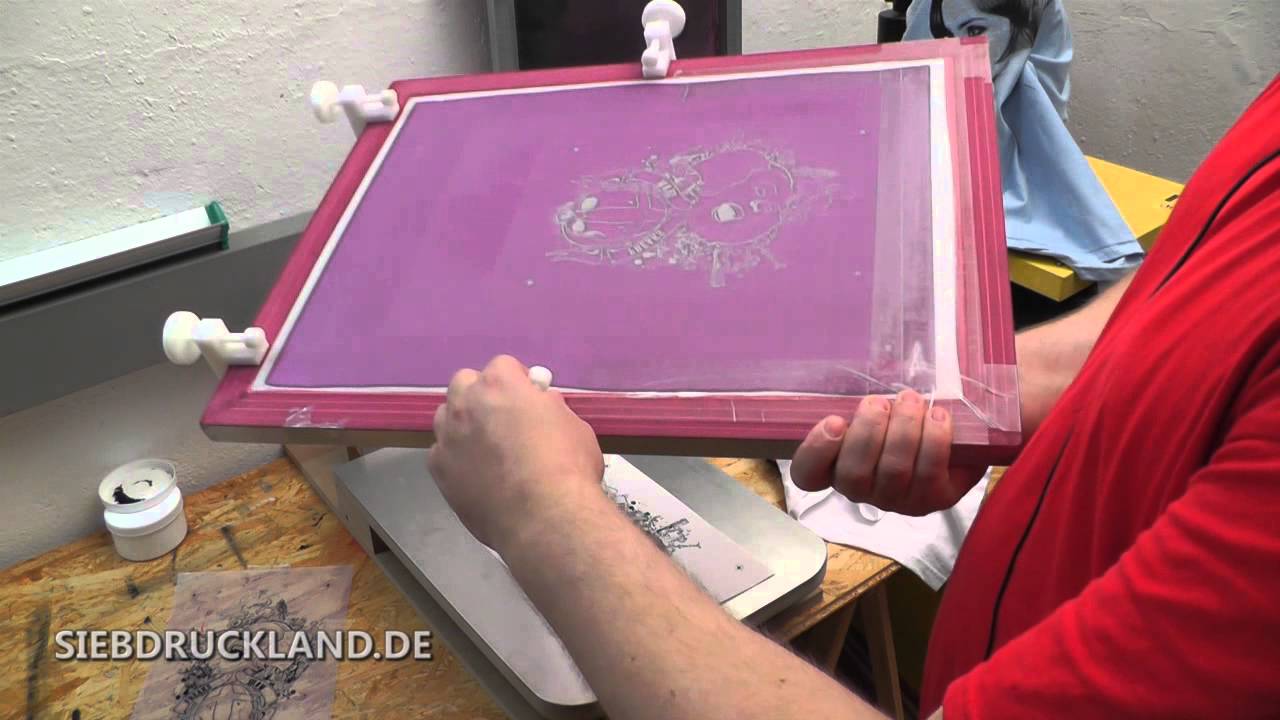 T-Shirts Siebdruck mehrfarbig selbst bedrucken