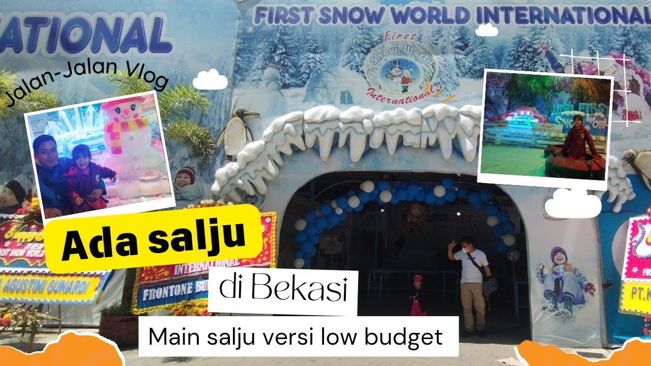 Main salju sepuasnya di First snow world international Revo mall Bekasi