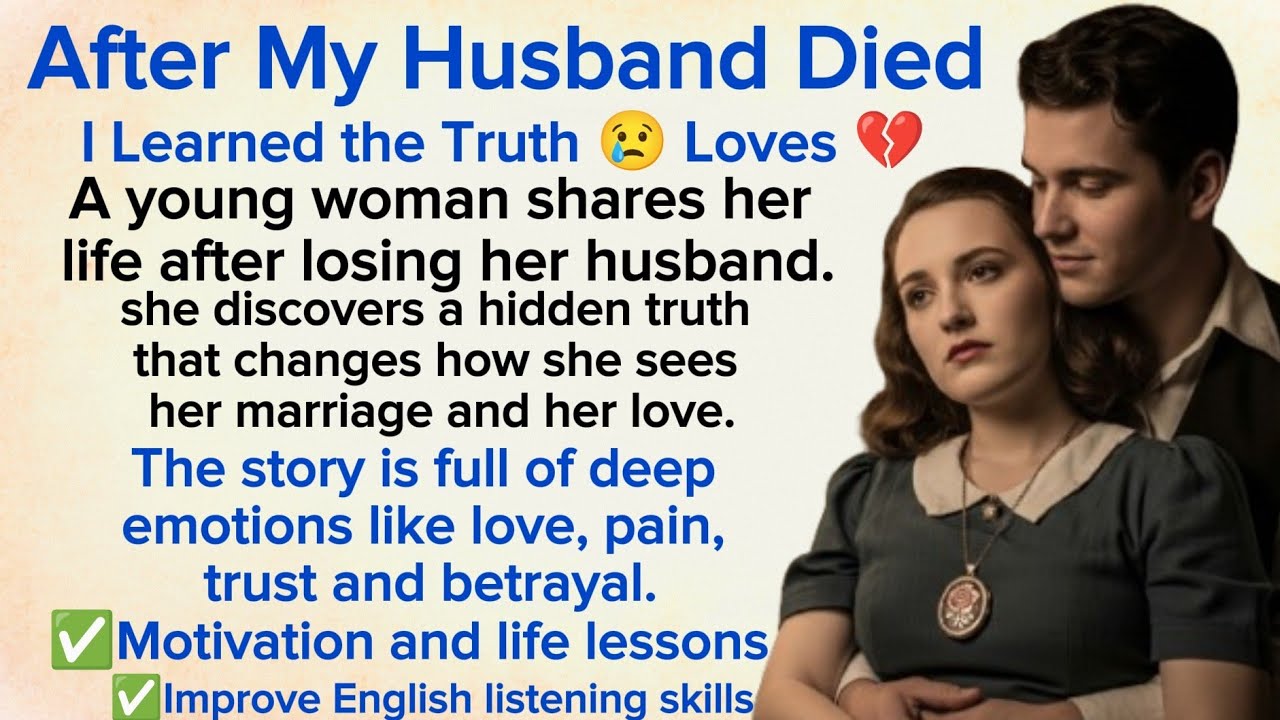 After My Husband Died, I Learned the Truth 😢 Love, 💔 Learn English With Stories ⭐ Level 3