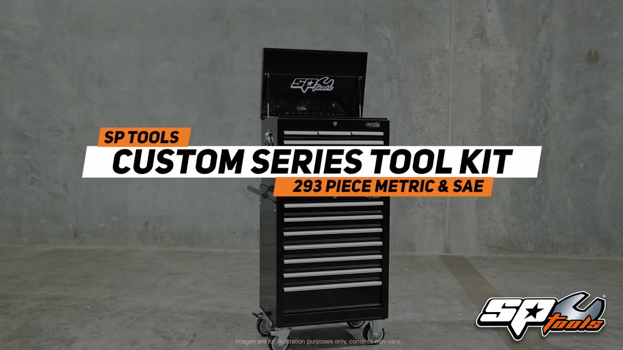 SP TOOLS | SP50125X - CUSTOM SERIES TOOL KIT - 293PC METRIC/SAE