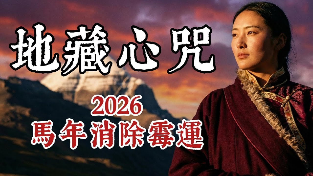 🧨 2026新年除障必聽！《地藏菩薩心咒》｜消除過去一年霉運與業障｜乾淨迎接新年好運｜最強消業障音樂  冥想音樂