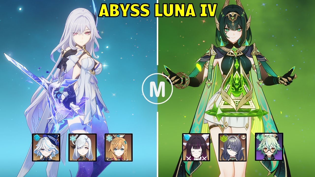 C2 Skirk Freeze & C2 Nefer Lunar Bloom - Spiral Abyss Luna IV Genshin Impact