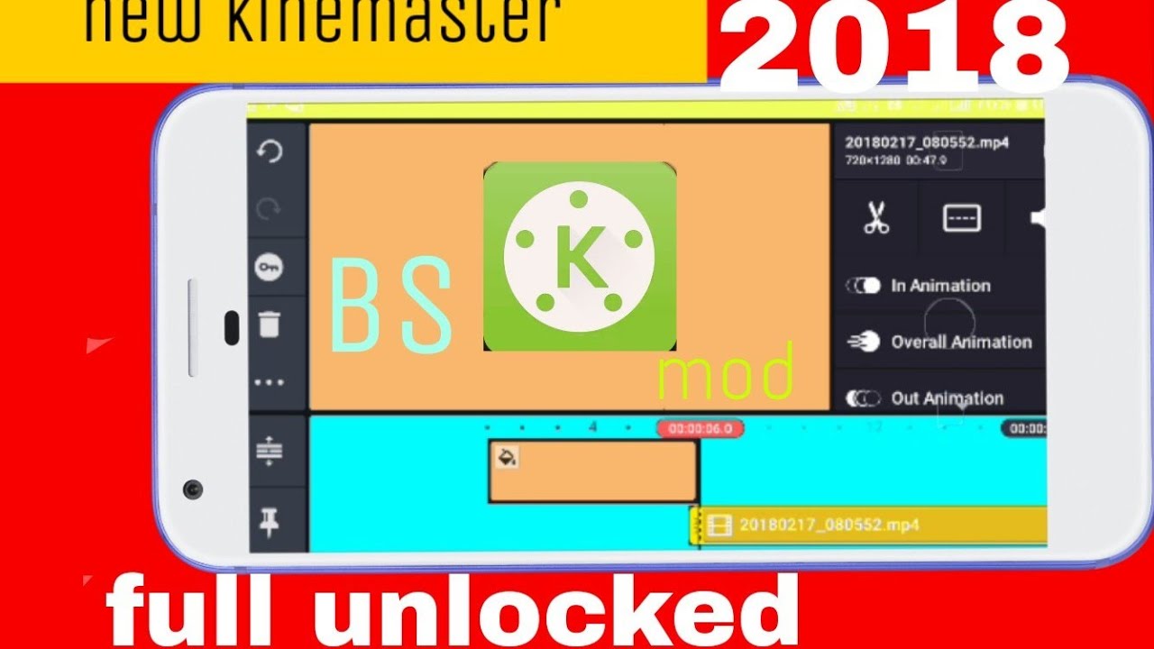Bs mod kinemaster Latest version | kinemaster pro apk|2018|full unlocked