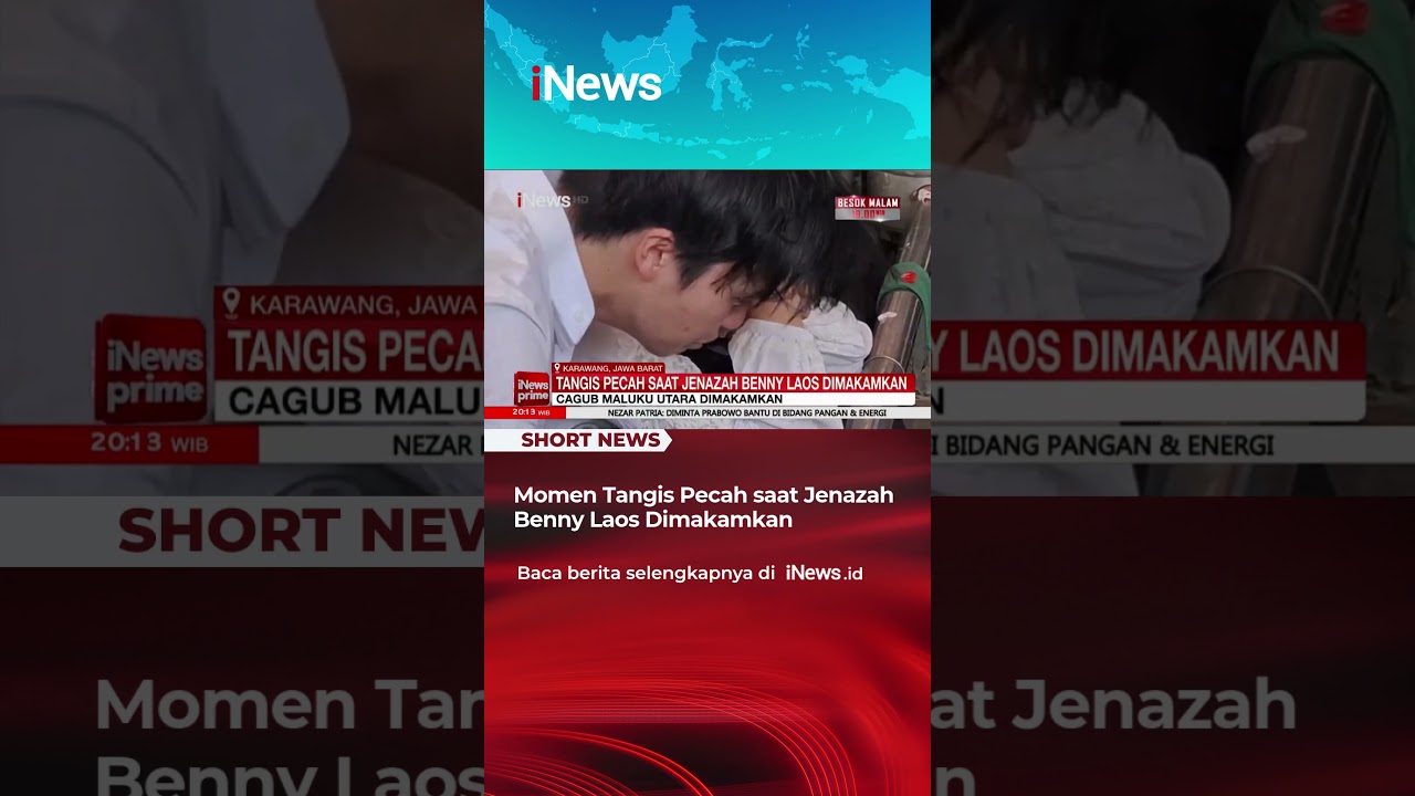 Momen Tangis Pecah saat Jenazah Benny Laos Dimakamkan