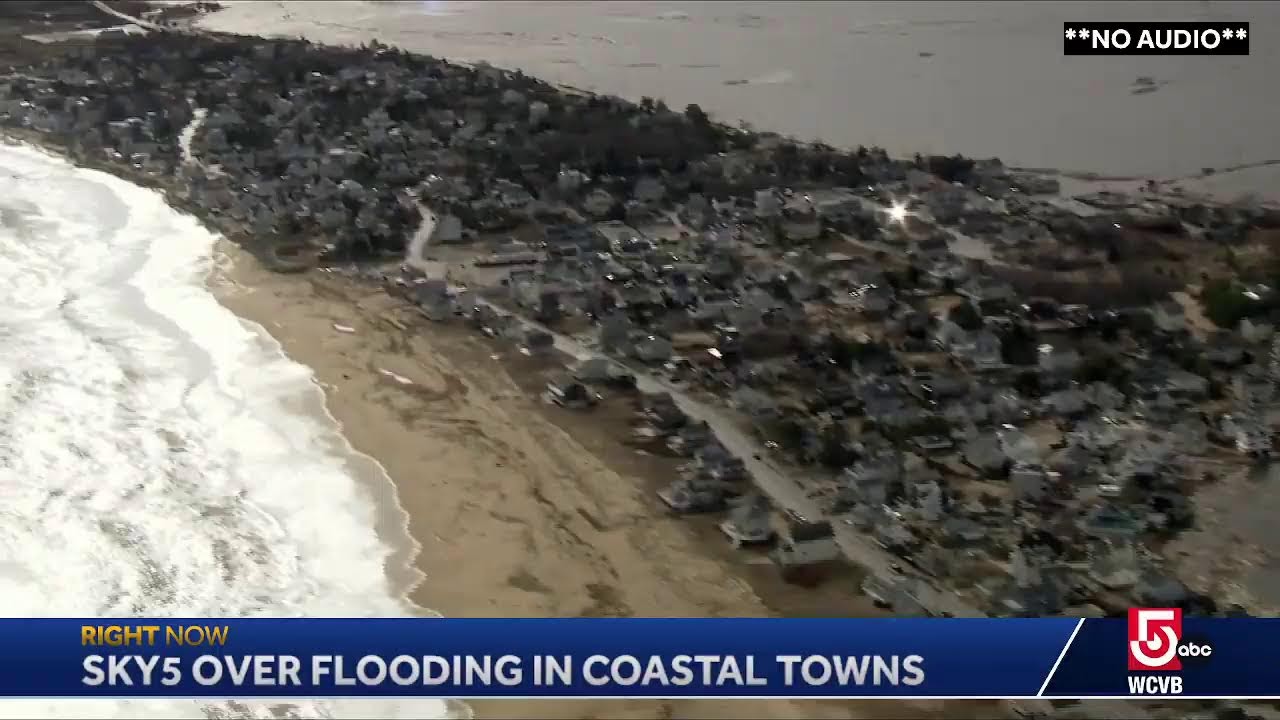 Sky5 over flooding in coastal towns