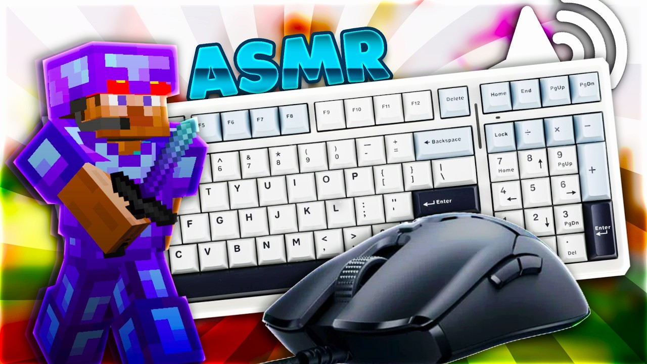 Hive Bedwars Keyboard & Mouse ASMR [4k 500FPS]
