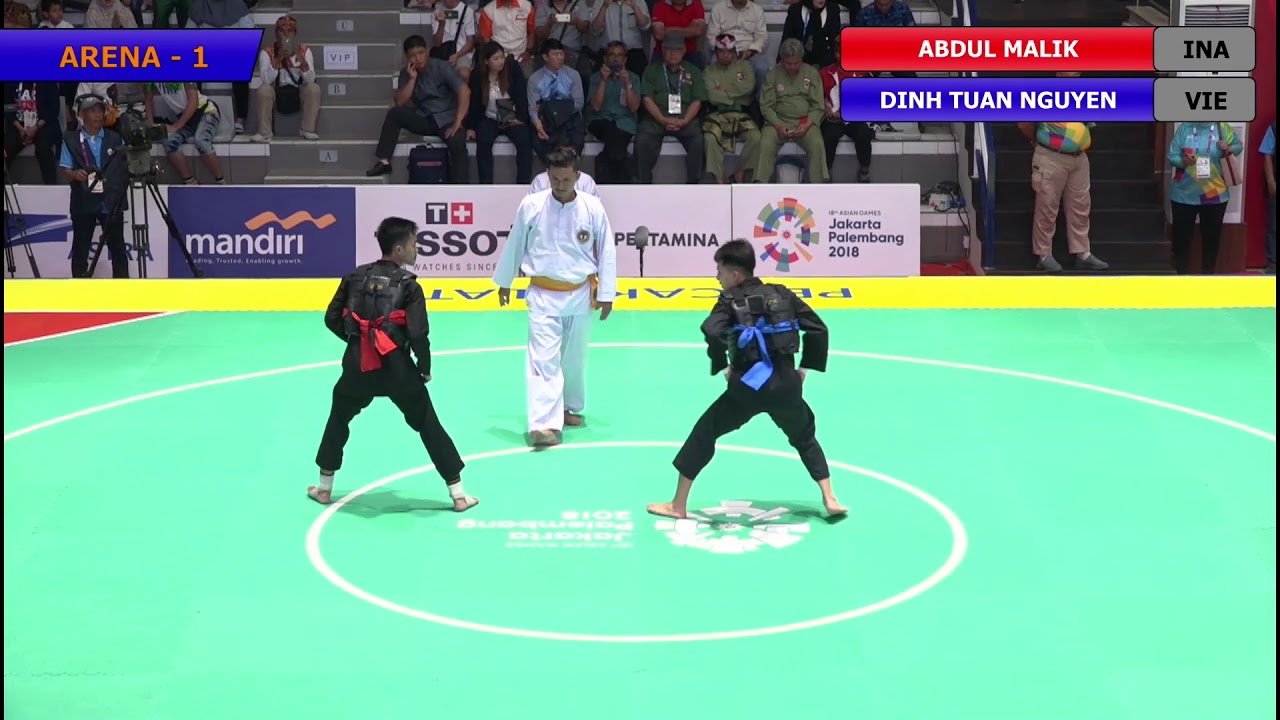 Pencak Silat Men's Tanding Class B : INA vs VIE | 18th Asian Games Indonesian 2018