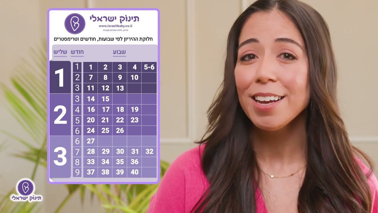 חודשי הריון לפי שבועות - ההסבר המלא לספירה - תינוק ישראלי