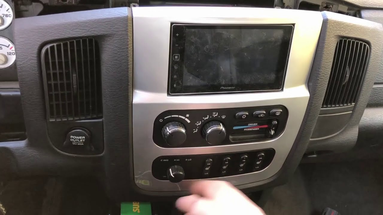 how to install touch screen radio in 2002-2005 ram            #Ram #Radio #Stereo