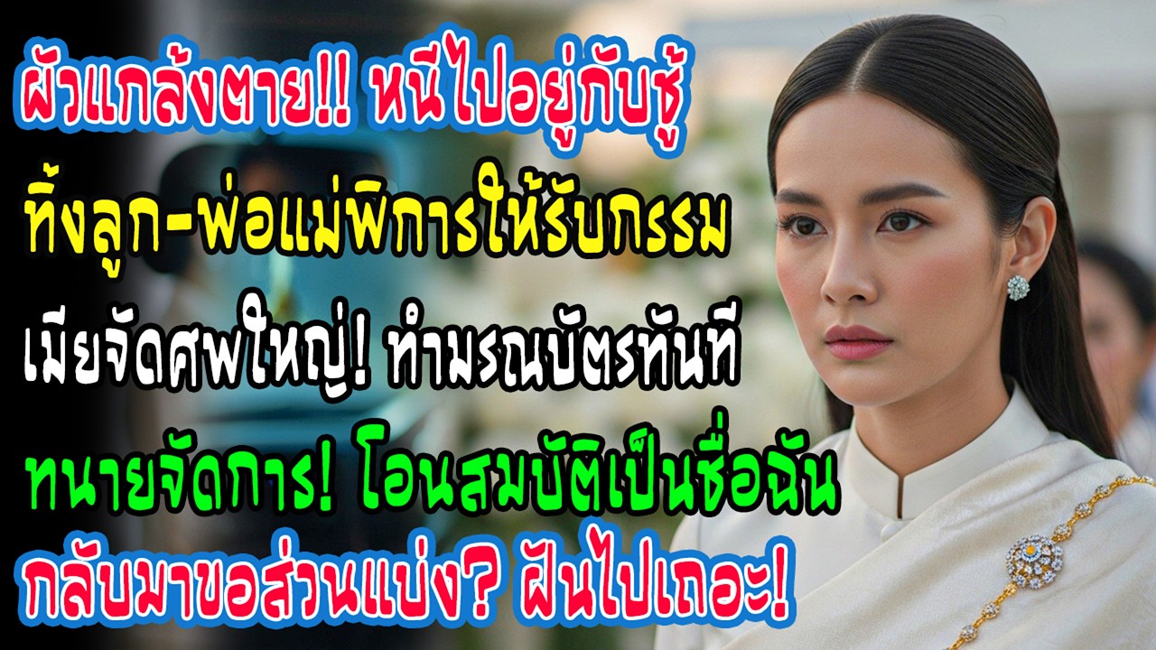 สามีแกล้งตายหนีไปกับชู้ ทิ้งลูกและพ่อแม่พิการไว้ ฉันเลยจัดงานศพแล้วโอนทรัพย์เป็นชื่อฉัน