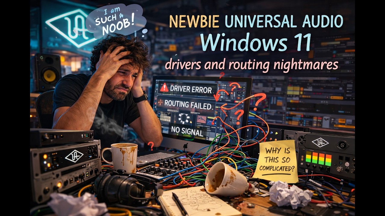 Newbie Struggles with UAD Apollo on Windows – Routing, Drivers, OBS Crackling & Crashes