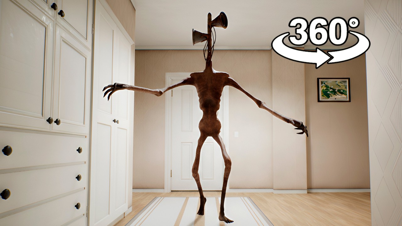 Siren Head is Hunting You Inside Your House 😱 NO ESCAPE! | 360° VR Horror