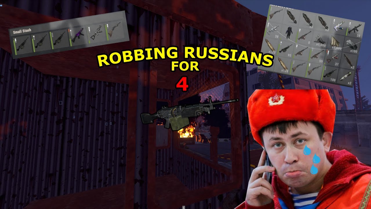 ROBBING RUSSIANS FOR 4 M249'S | RUST CHEATING