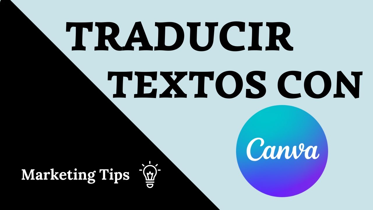 🔵 CÓMO TRADUCIR TEXTOS CON CANVA I Traduce tus diseños FÁCIL Y RÁPIDO en un minuto