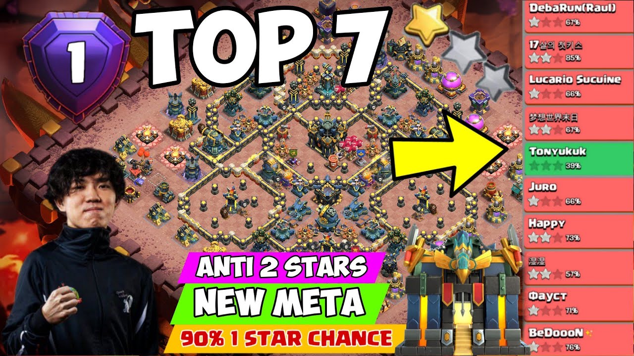 New* TOP 7 Th17 WAR Base With LINKS  Th17 Anti 2 Stars WAR BASE Link | New Best Th17  War Base 2025