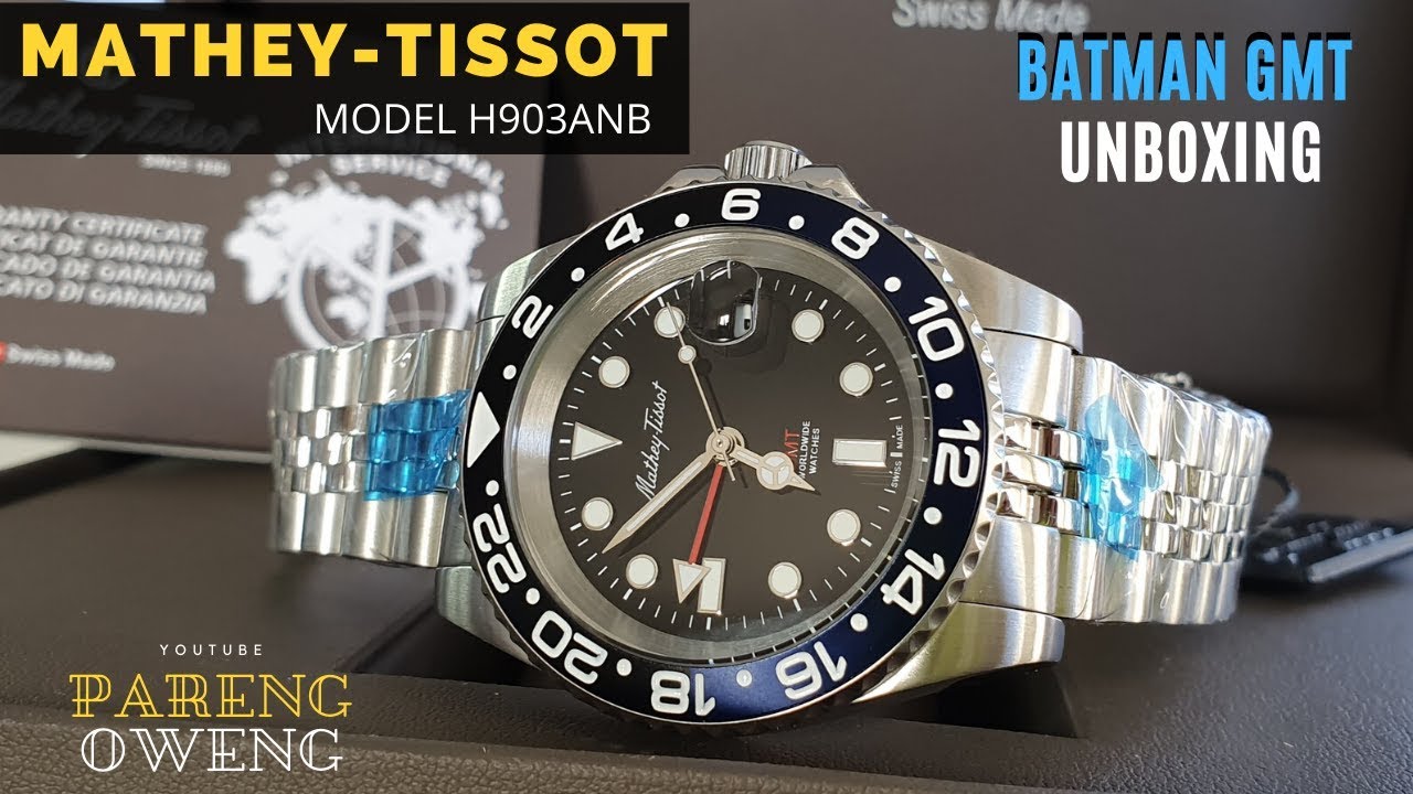 Mathey - Tissot Vintage GMT Batman (Watch Unboxing) H903ANB