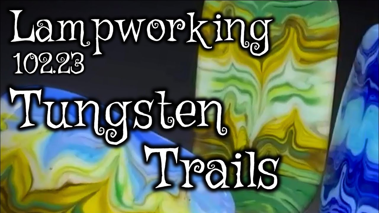 Lampworking / Flameworking - 102.23 - Trailing with Tungsten - 104 Glass Demo