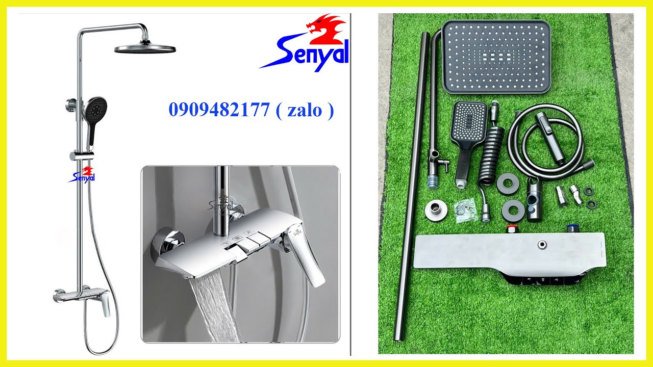 Sen tắm cây đồng thau  | Sen tắm nóng lạnh phím đàn - Thiết bị vệ sinh cao cấp Senyal Việt Nam