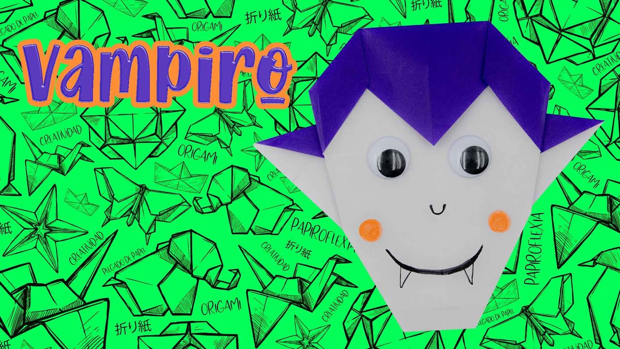 Halloween: Cómo hacer un vampiro de papel MUY FÁCIL