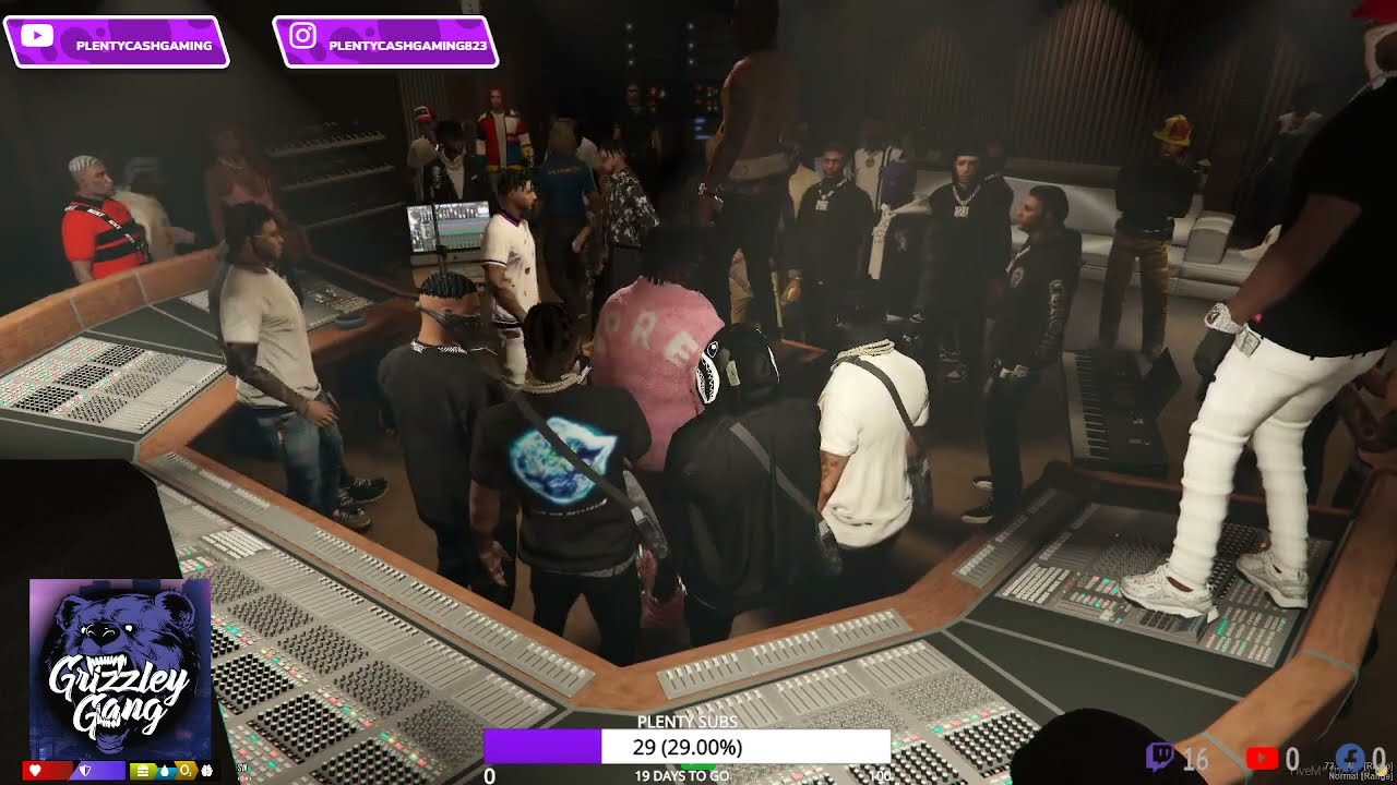 |GRIZZLEY GANG PLENTY| WE GOT DRIZZY IN THE STUDIO|GRIZZLEY WORLD WL | !discord !social !Sub   FREE