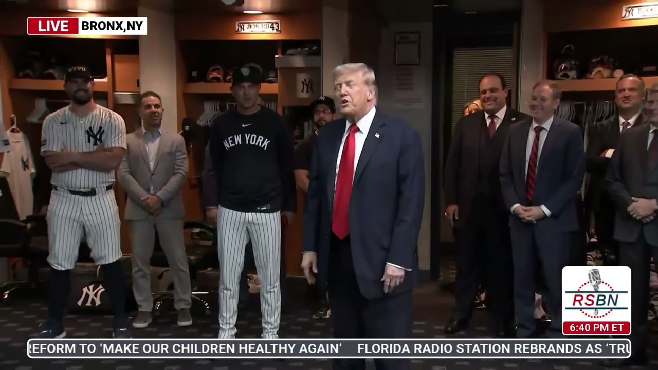 WATCH: President Trump Meets the Yankees Prior to the Baseball Game - 9/11/25