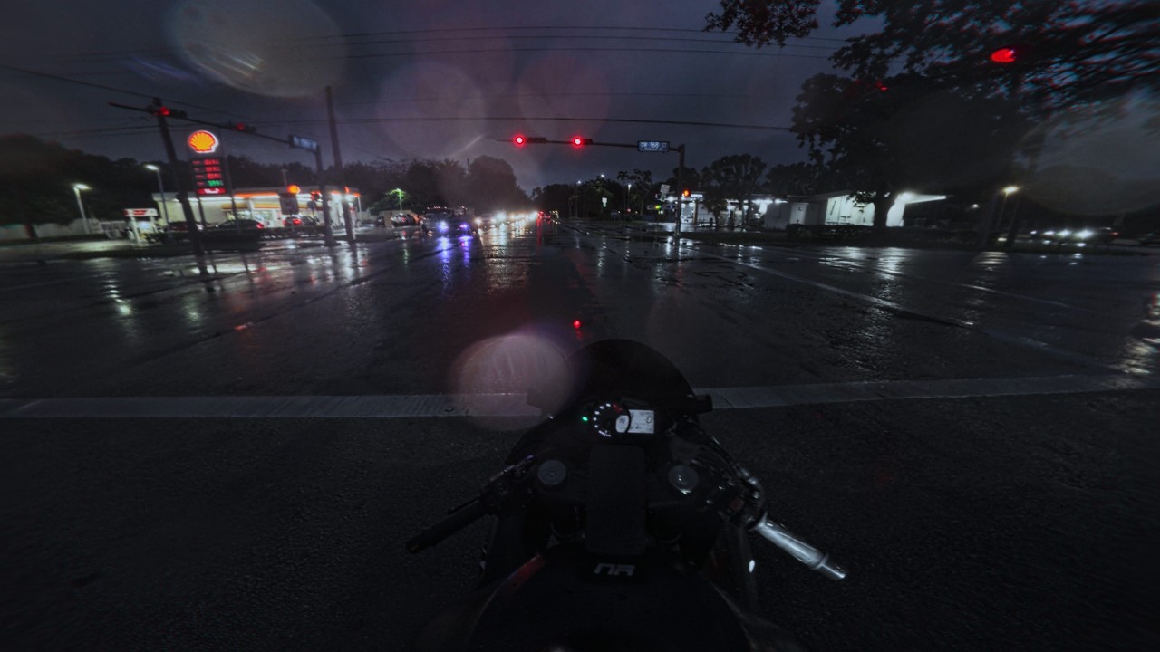 POV Rainy Ride on Kawasaki Ninja ZX6R (Pure sound no music)